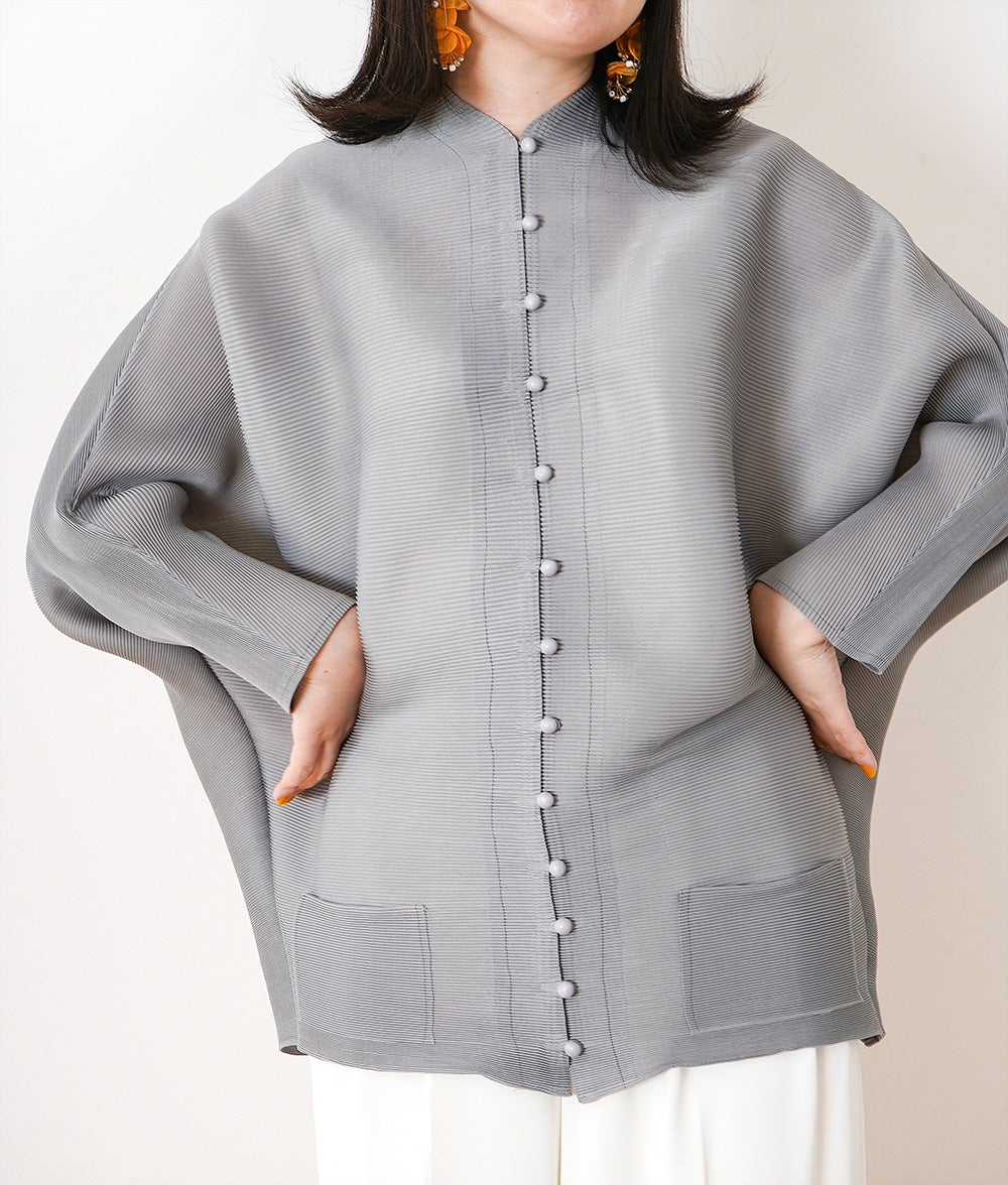 【SALE】Loose and unique pleated cardigan