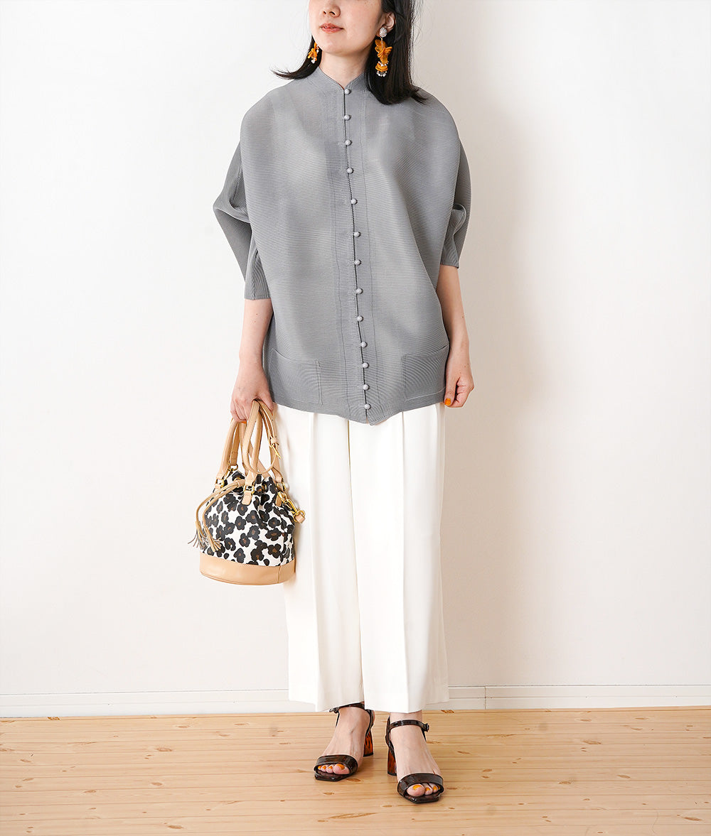 【SALE】Loose and unique pleated cardigan