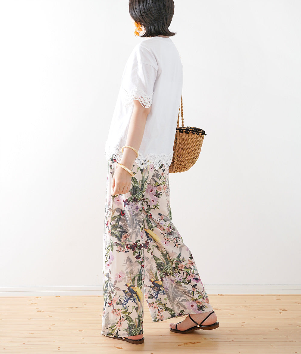 【SALE】Wave lace classy cut and sew