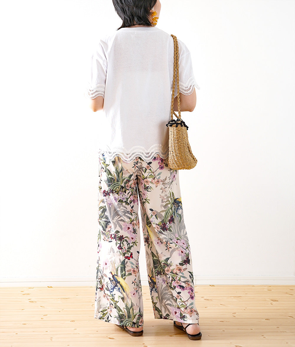 【SALE】Wave lace classy cut and sew