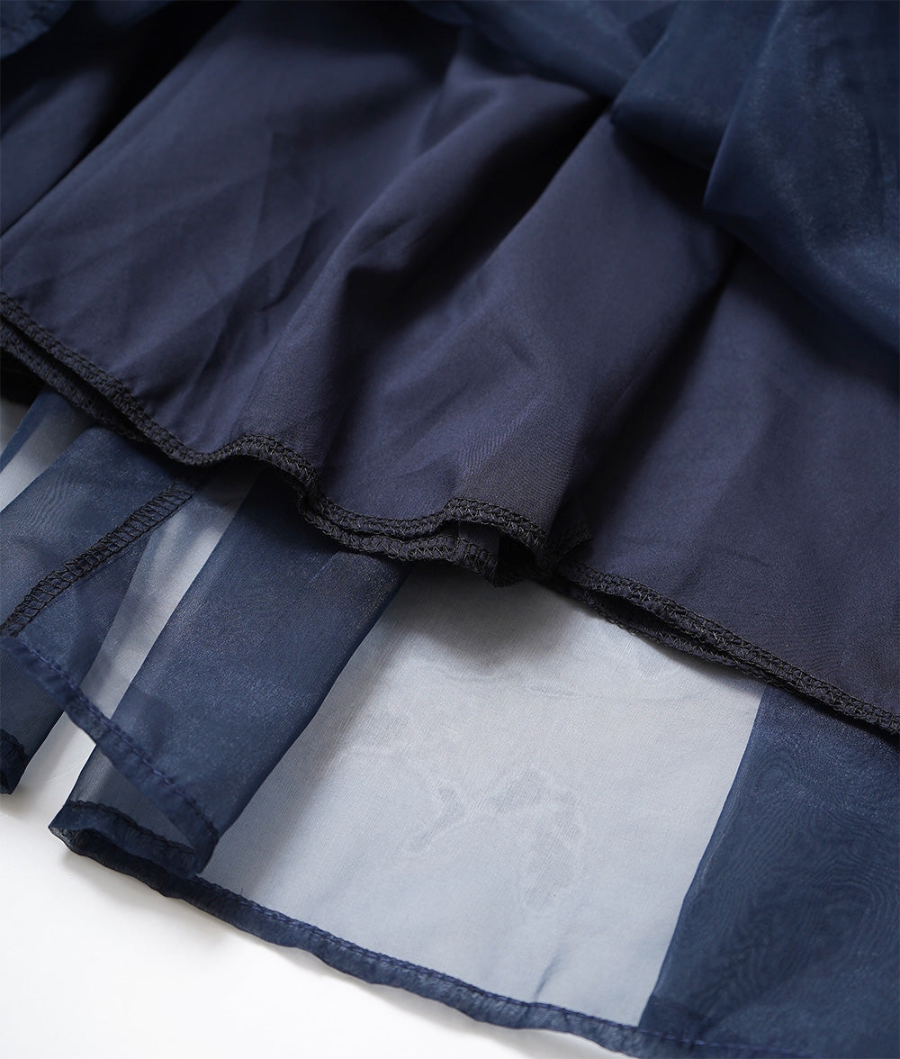 【SALE】Light and gorgeous sheer tulle skirt