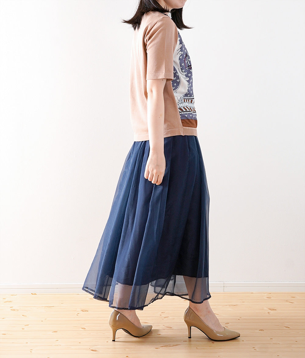 【SALE】Light and gorgeous sheer tulle skirt