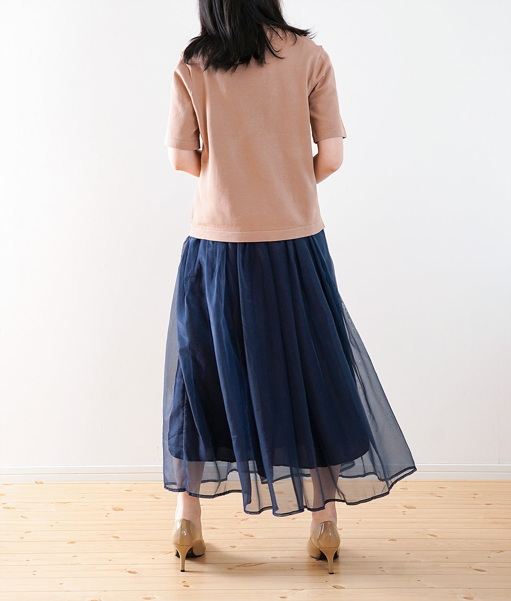 【SALE】Light and gorgeous sheer tulle skirt