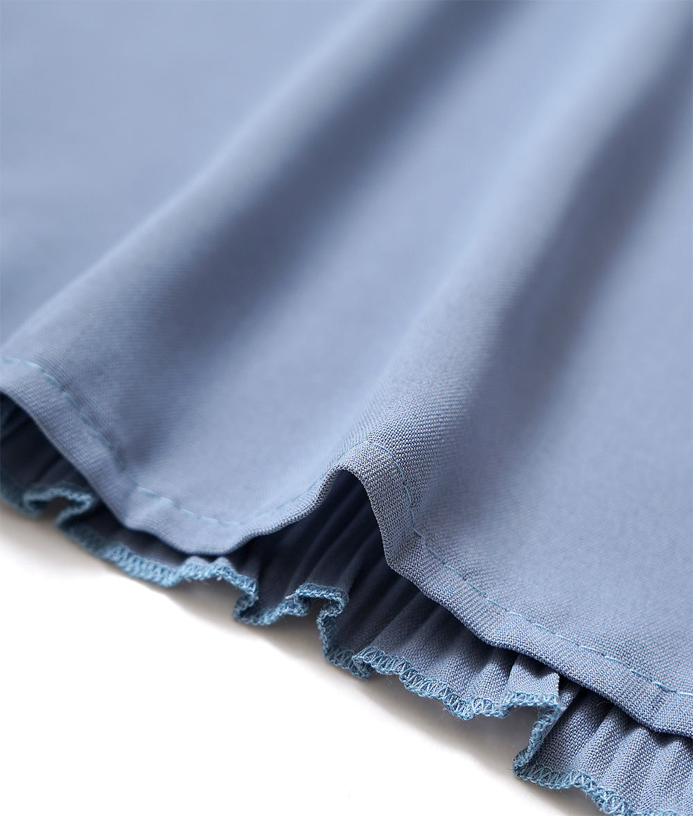 【SALE】Lace and pleated sleeveless blouse