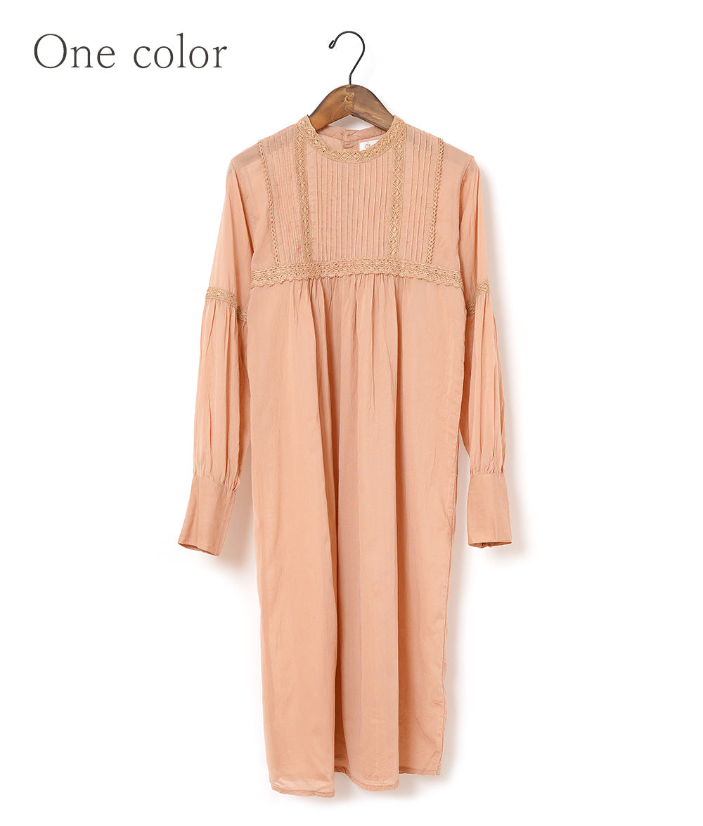 【SALE】Classical romantic pin tuck dress