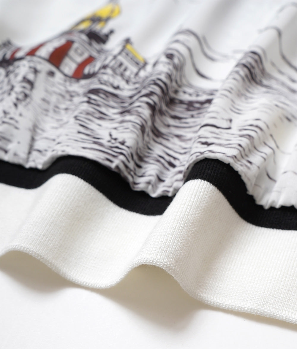 Traveling landscape painting print tops