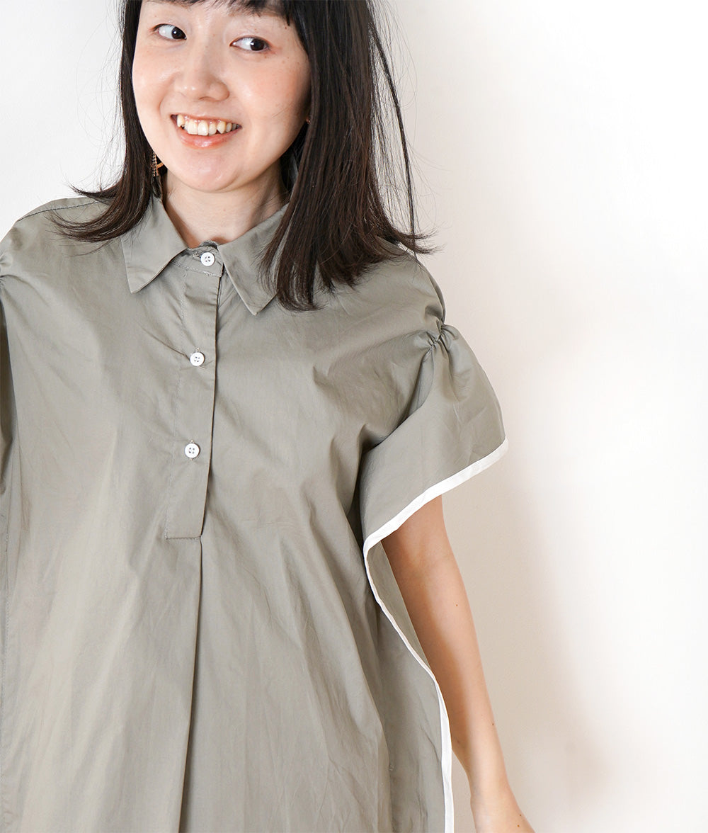 【SALE】A shirt dress that gives off a straight personality