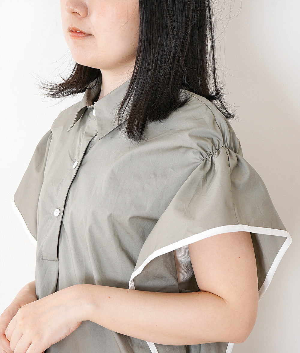 【SALE】A shirt dress that gives off a straight personality