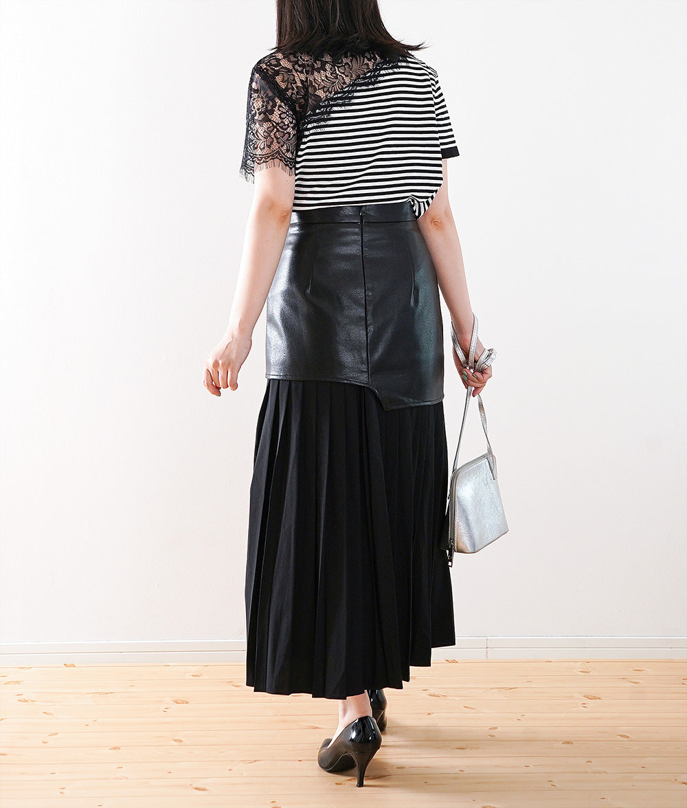 Lace short sleeve knit for an accent