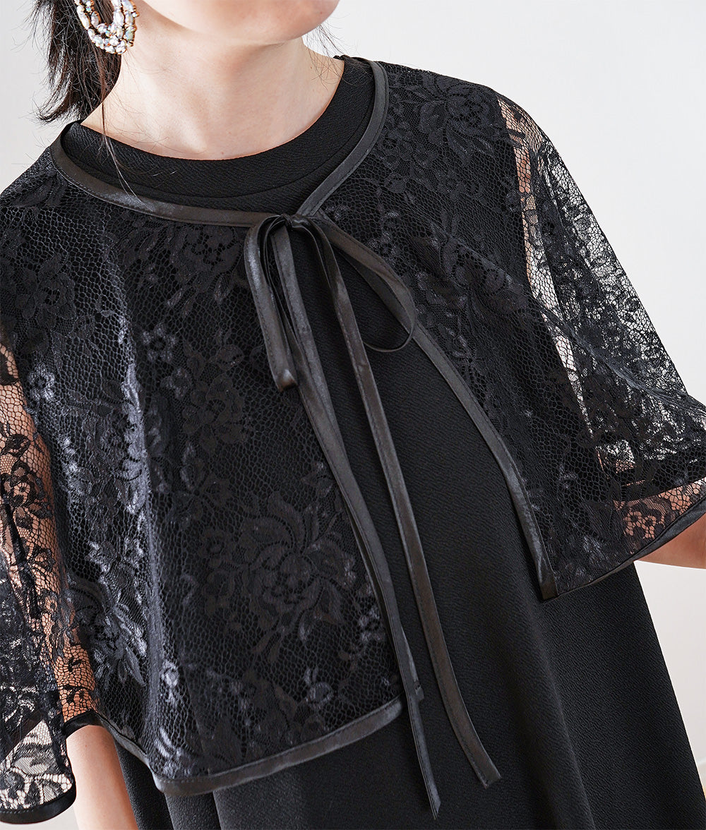 【SALE】Black lace detachable collar