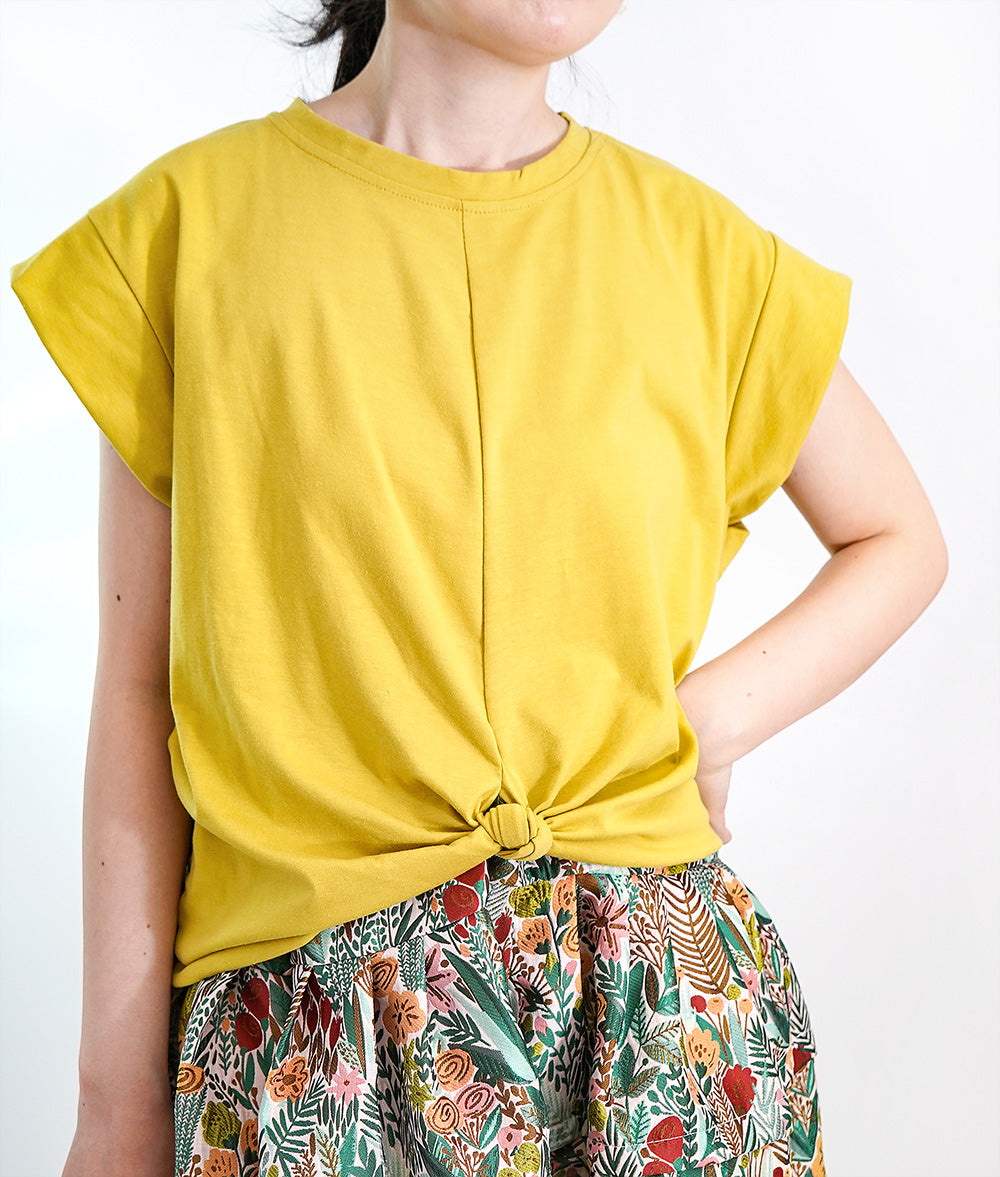 【SALE】Excellent cut and sew of twist gather