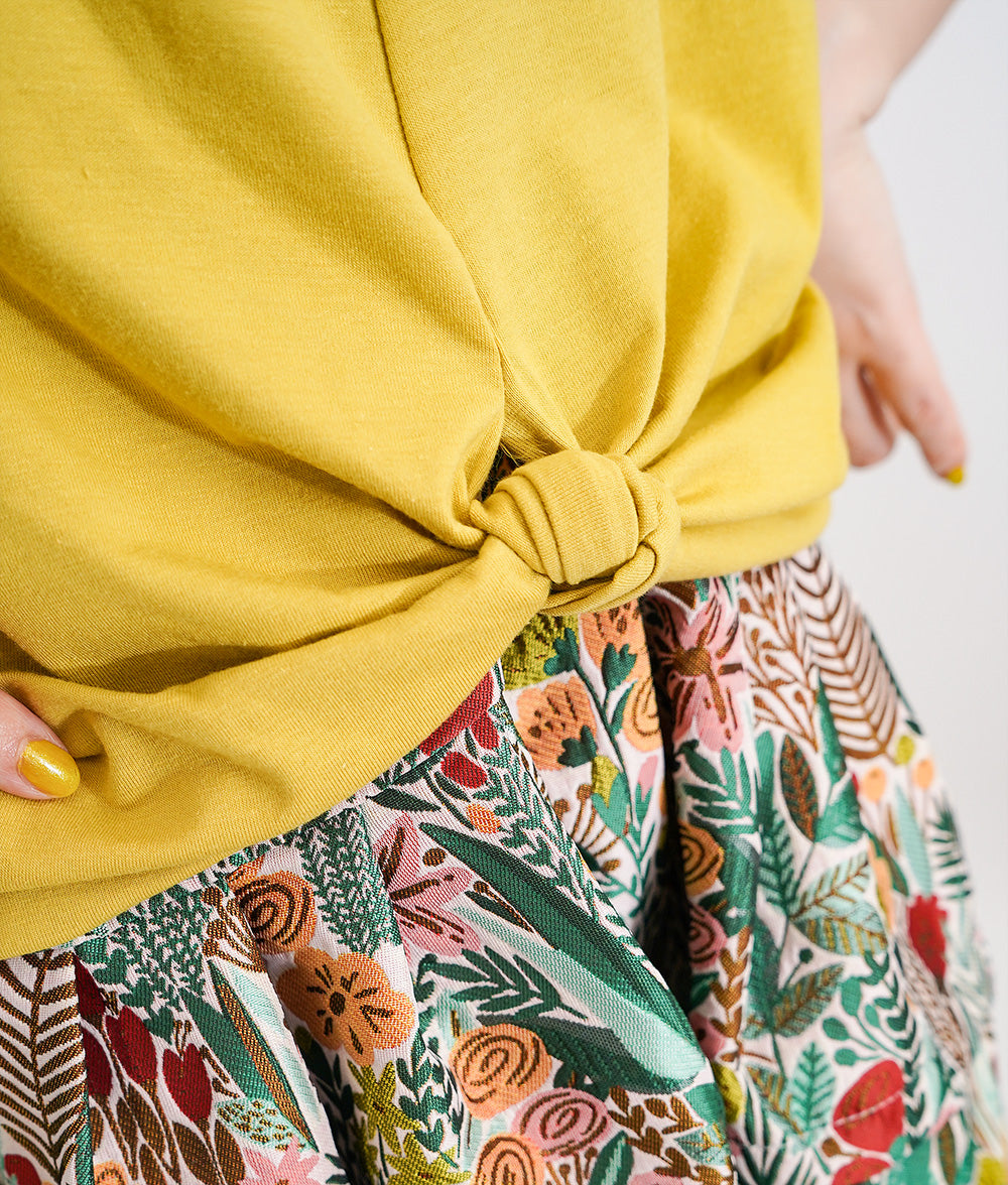 【SALE】Excellent cut and sew of twist gather