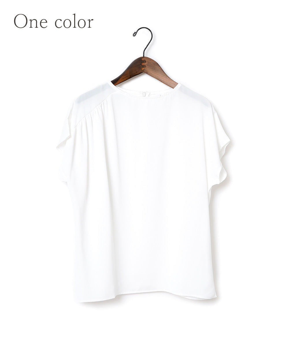 【SALE】Versatile side gather tops