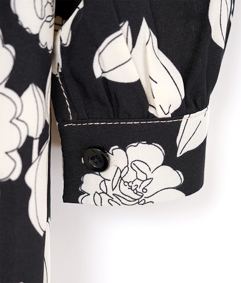 【SALE】Line drawing flower dress