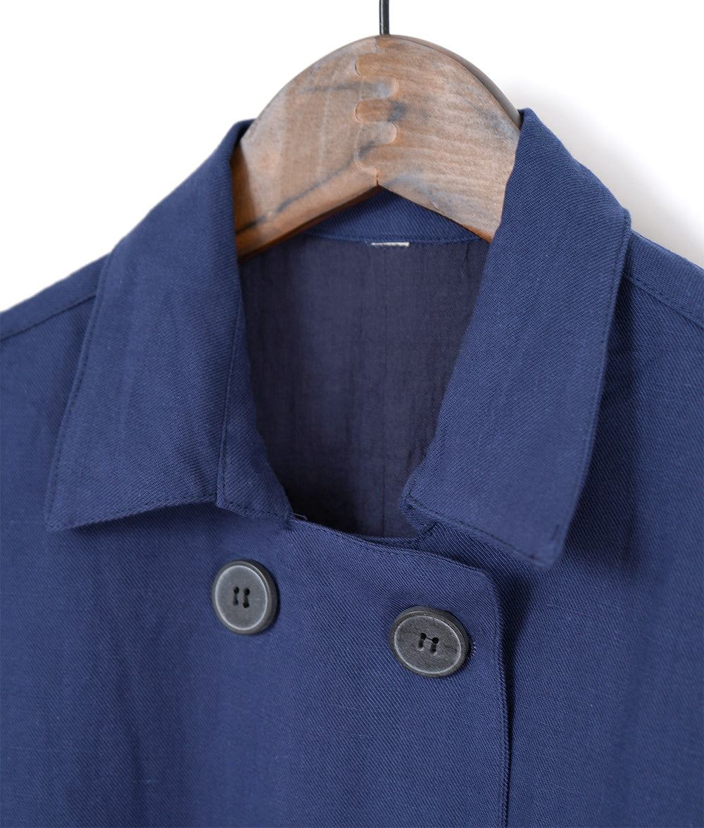 【SALE】Cotton linen long shirt dress