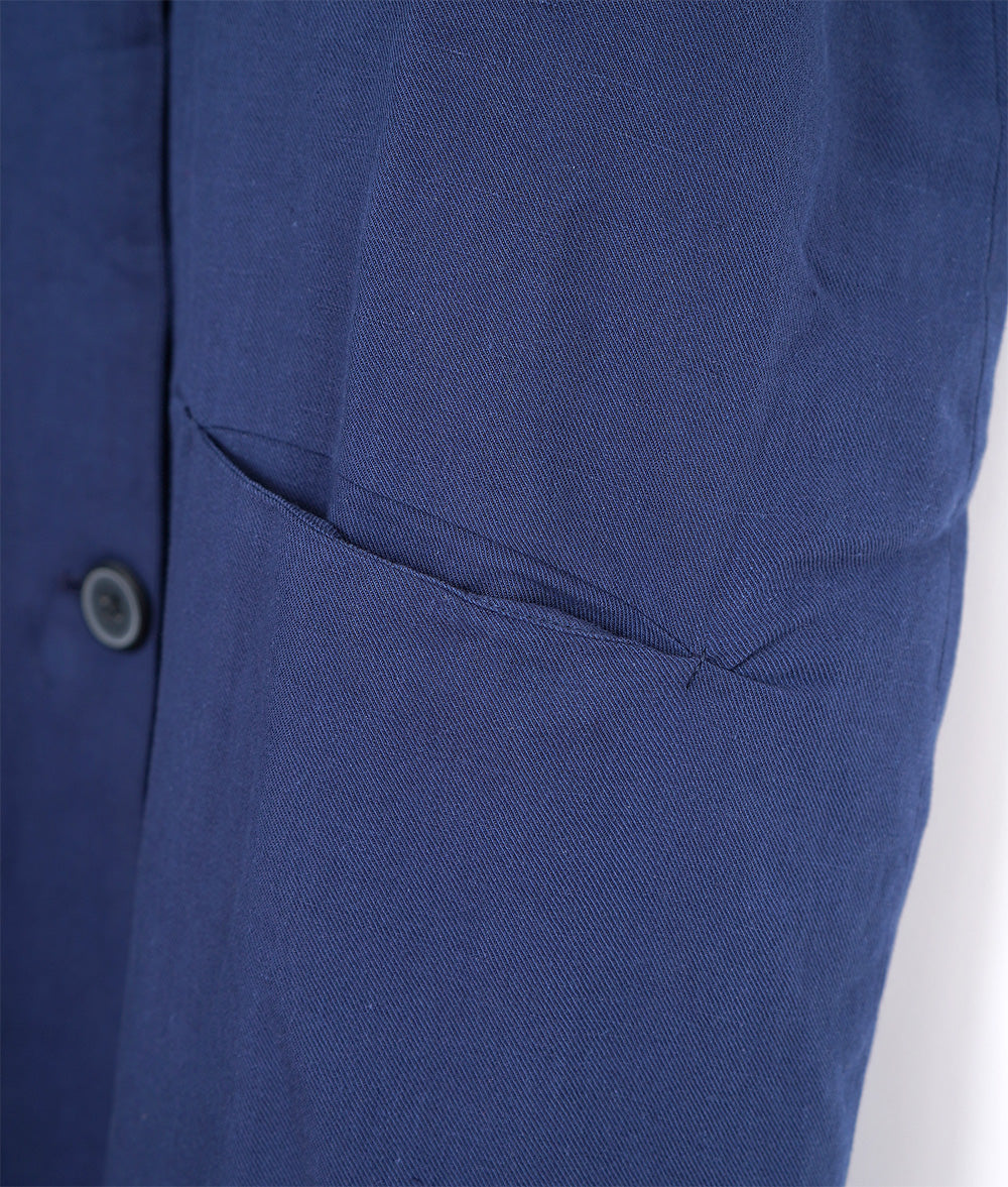 【SALE】Cotton linen long shirt dress