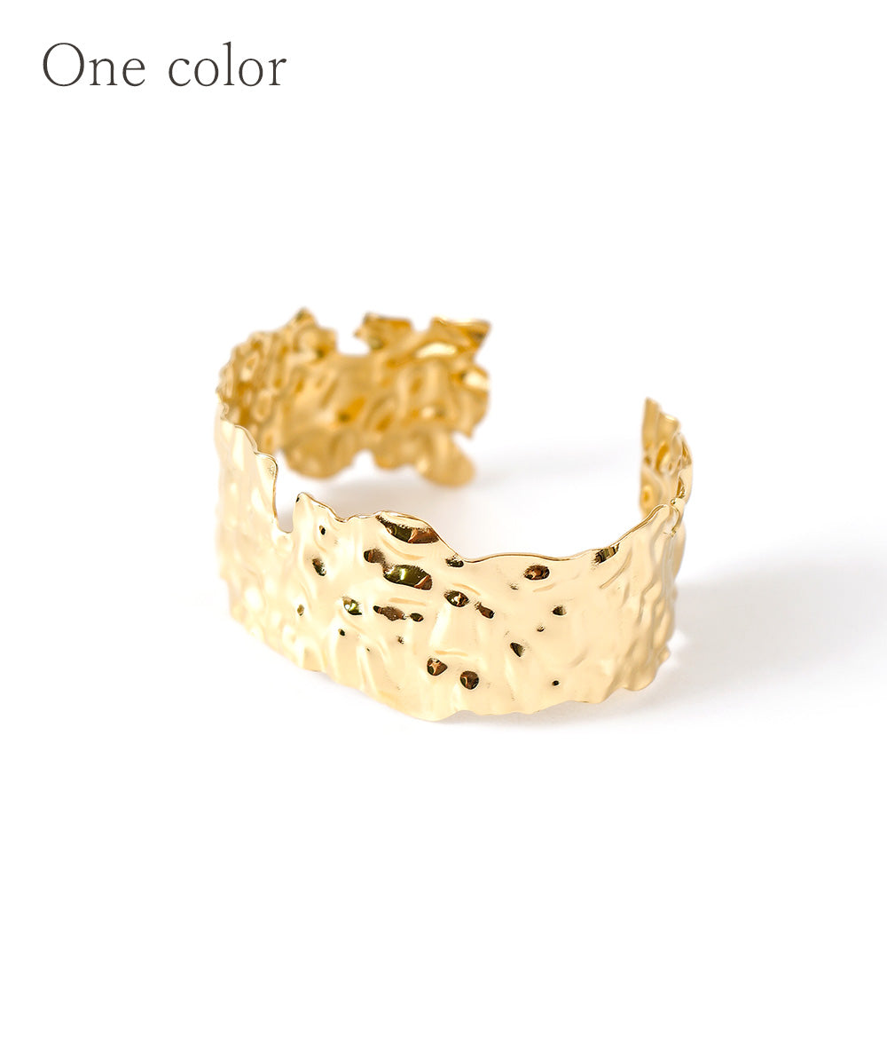 Glitter Gold color wide bangle