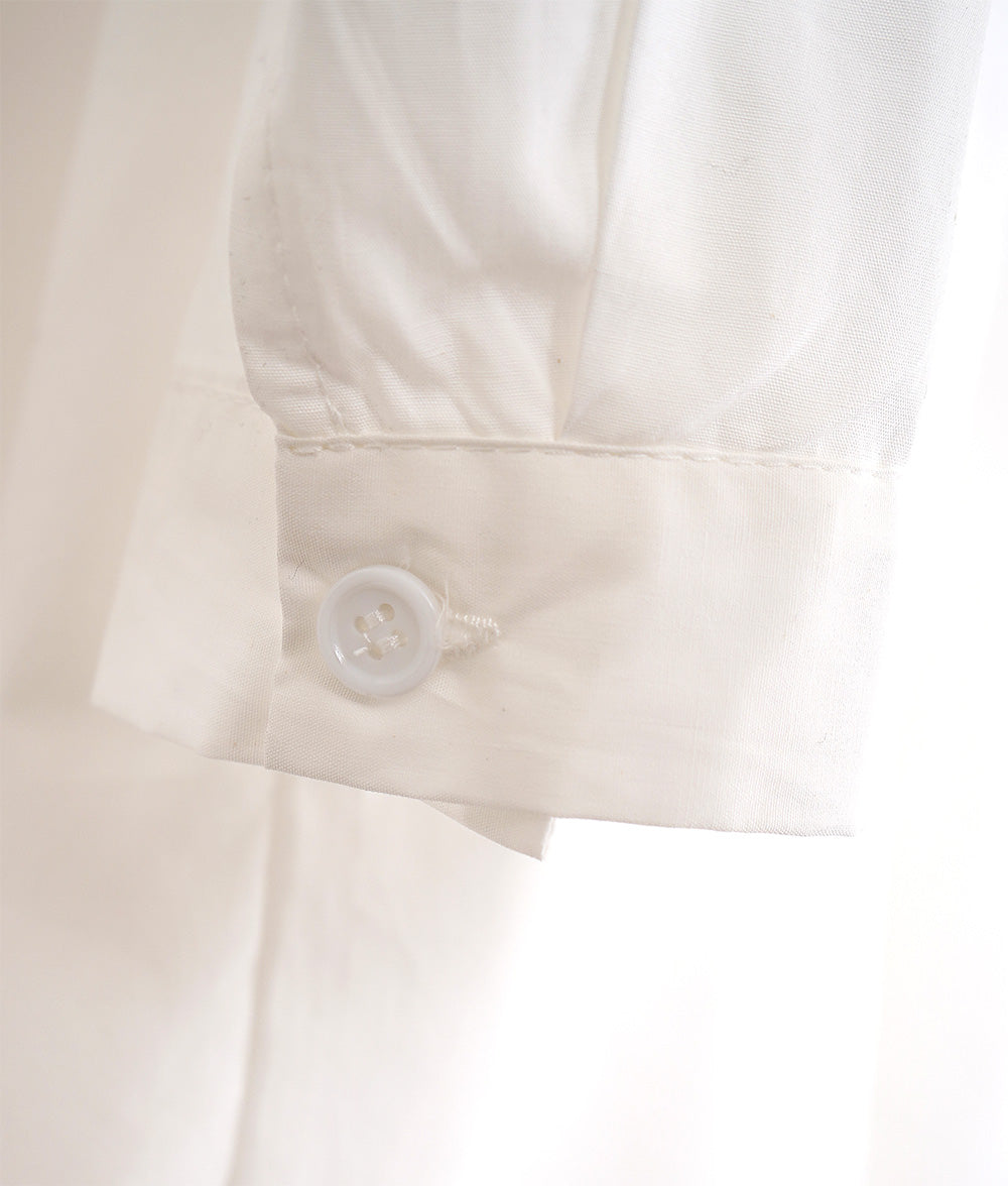 Orange flower embroidered shirt