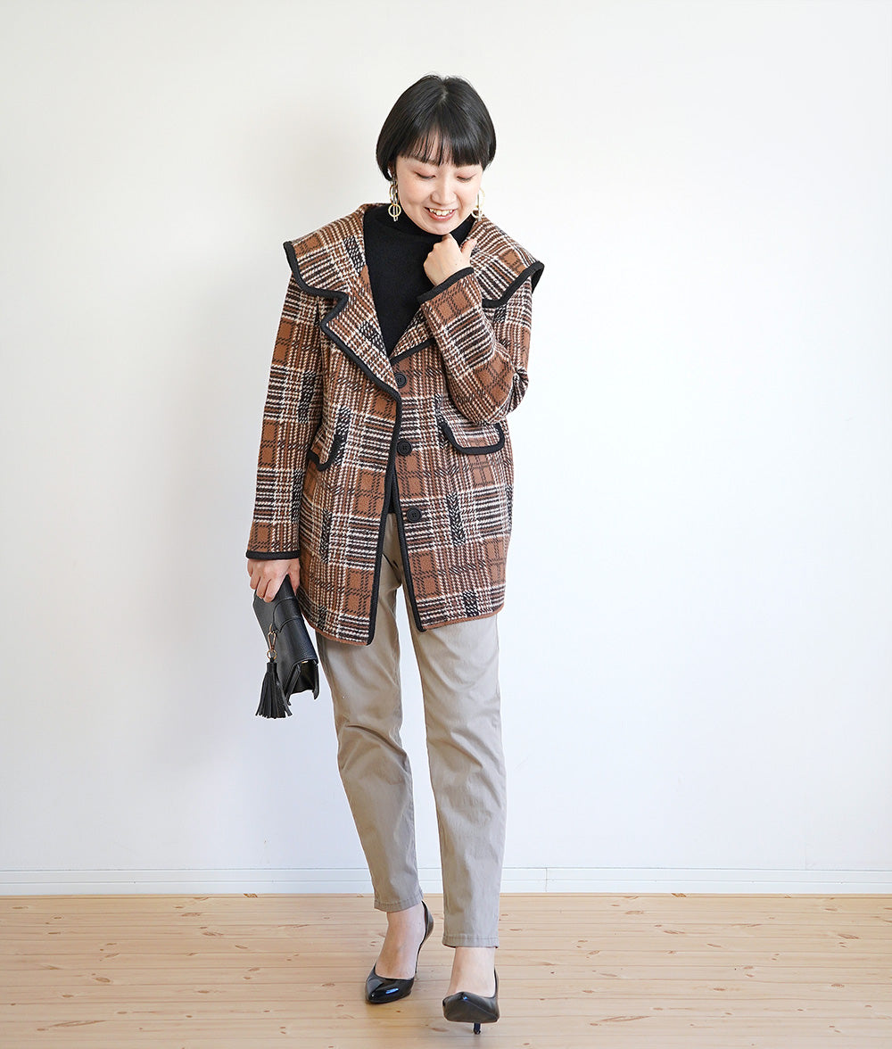 【SALE】Simple stretch cotton chinos