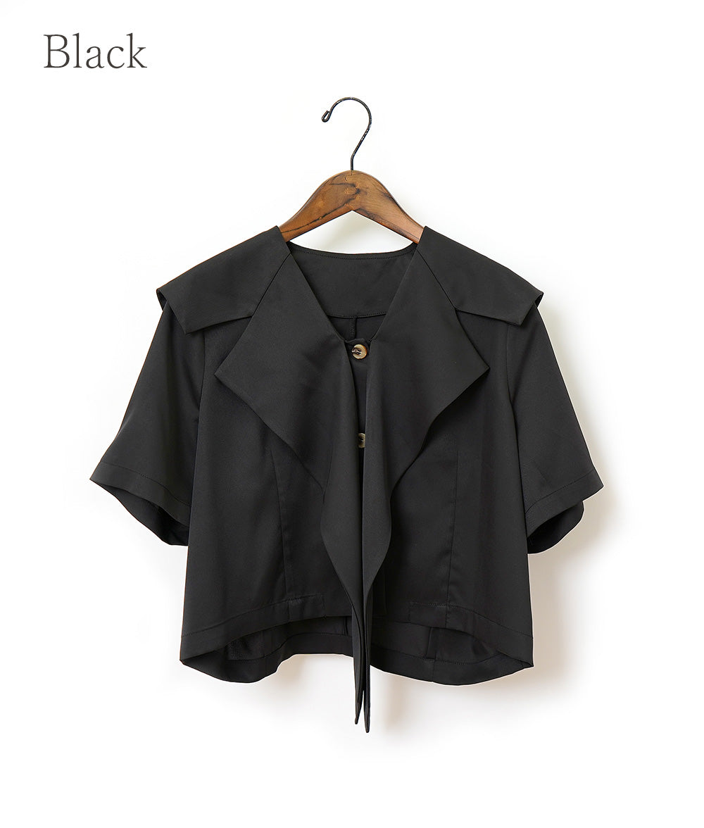 Sailor collar ribbon blouse