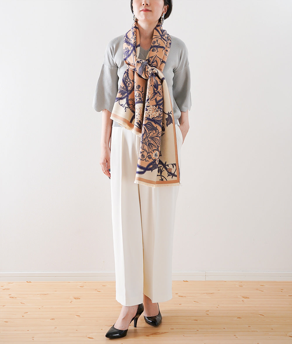 Knit with scalloped bell sleeves