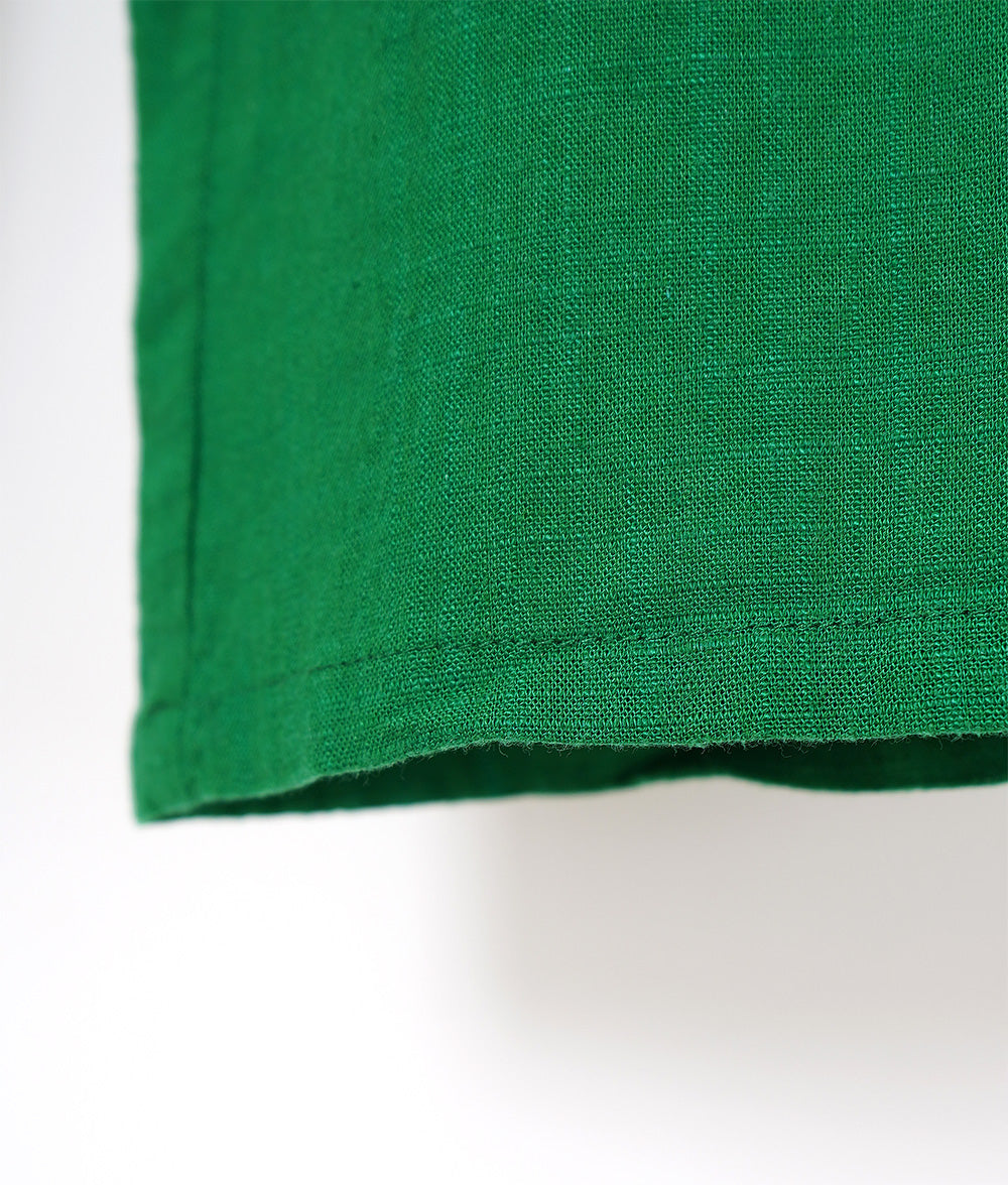 Green linen rayon pants
