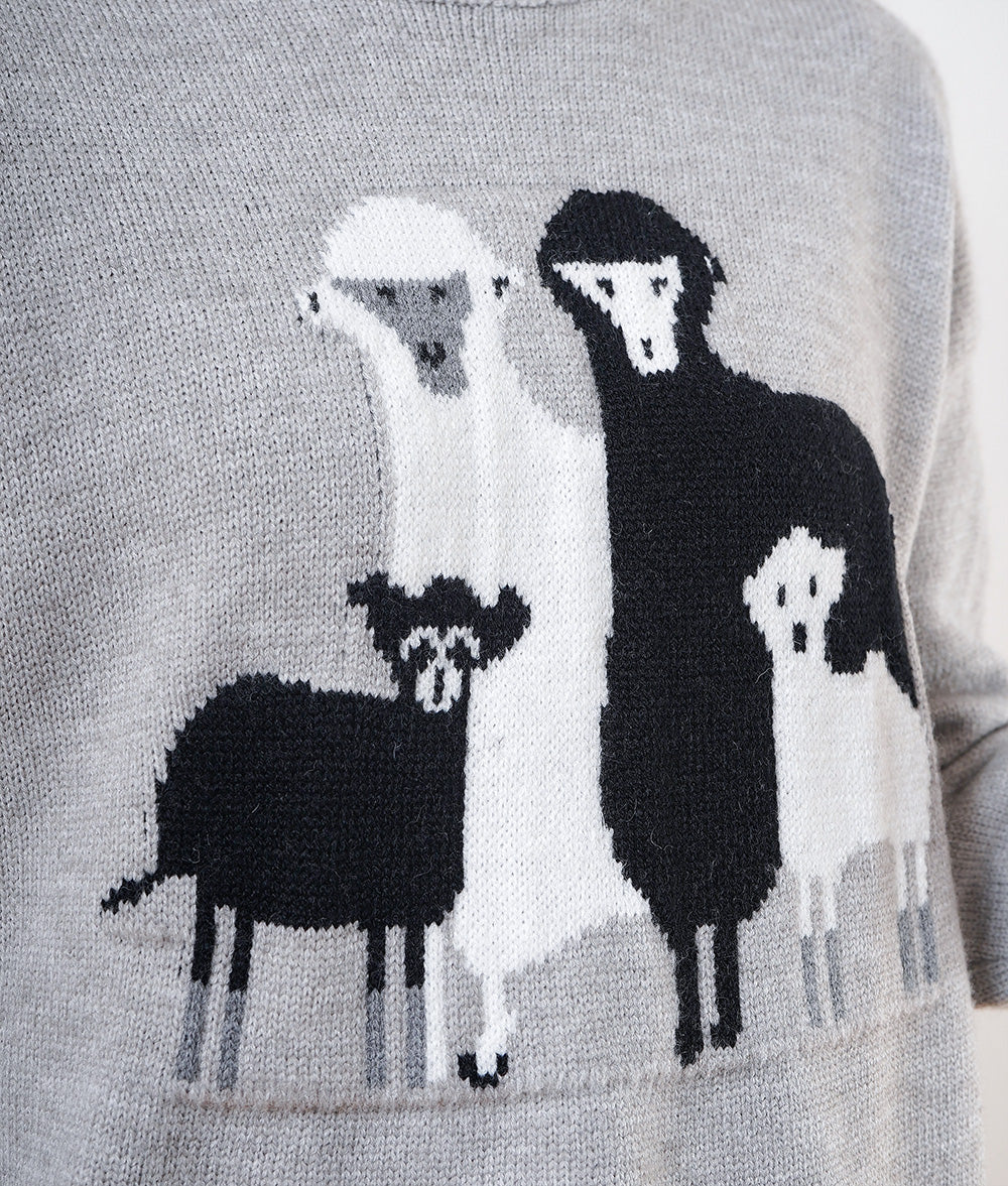 Sheep's loose knit