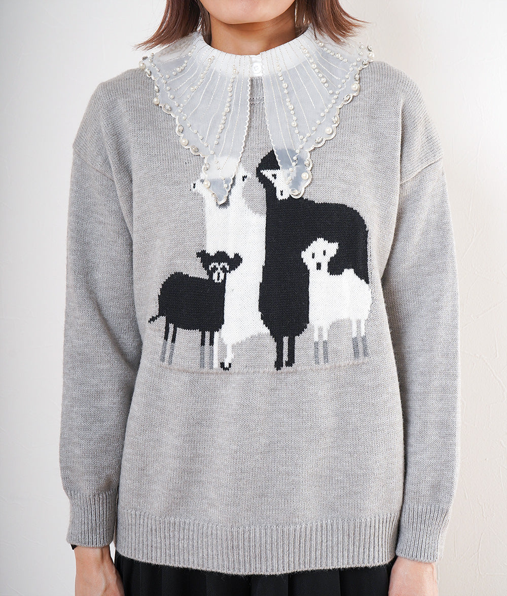 Sheep's loose knit