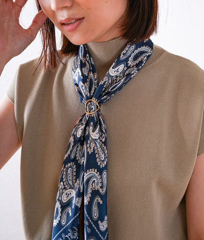 Paisley scarf and ring set