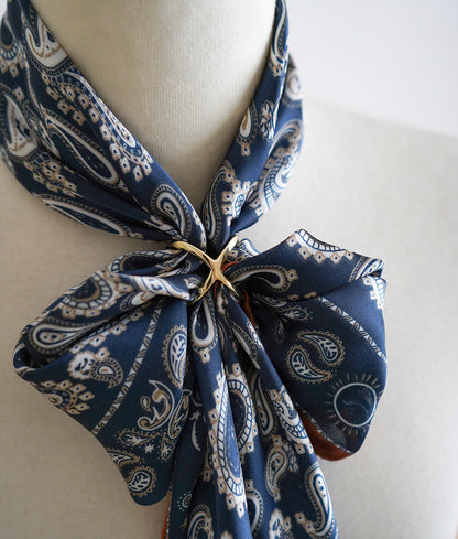 Paisley scarf and ring set