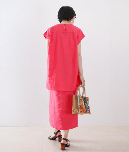 Cute pink blouse and skirt set
