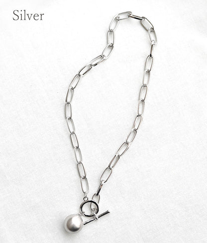 Metal ball design necklace