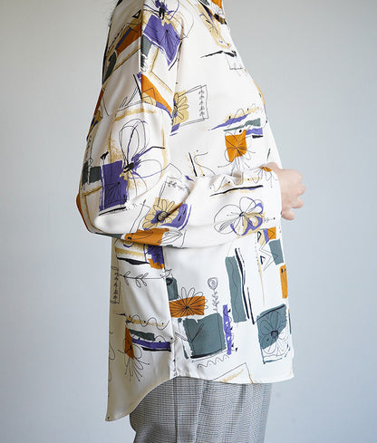 Art pattern blouse