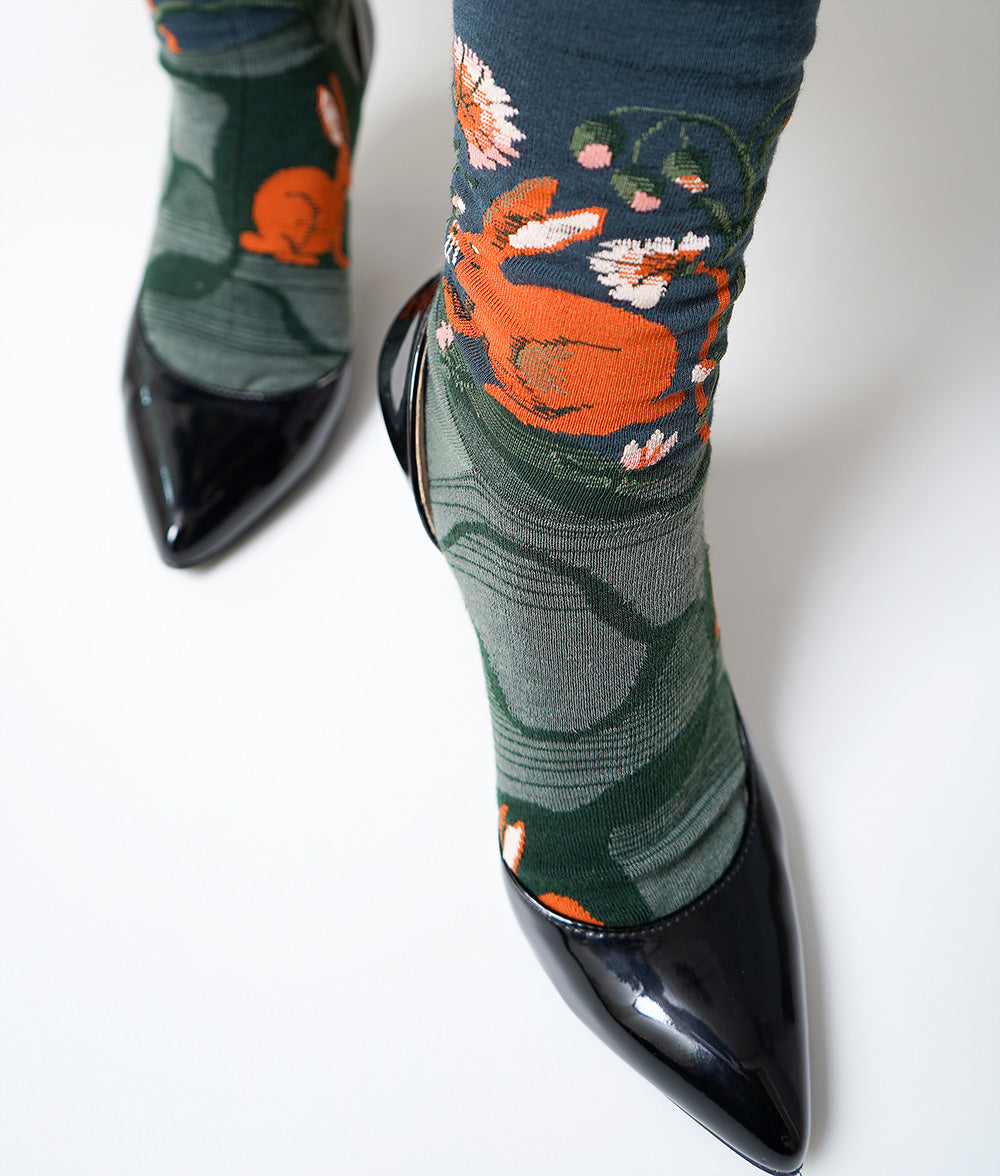 Botanical middle socks