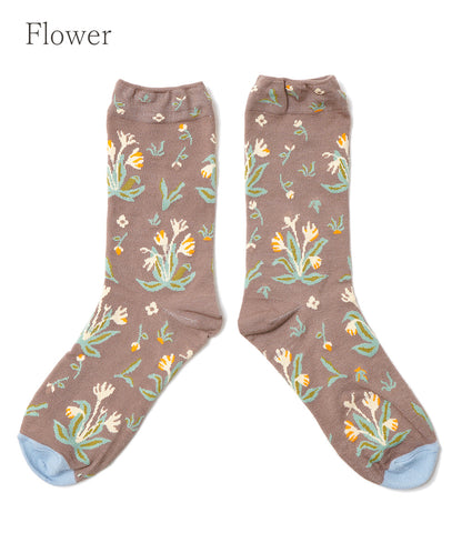 Botanical middle socks