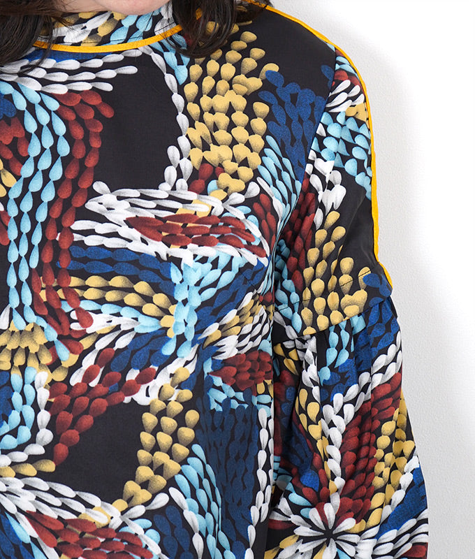 Peacock pattern blouse