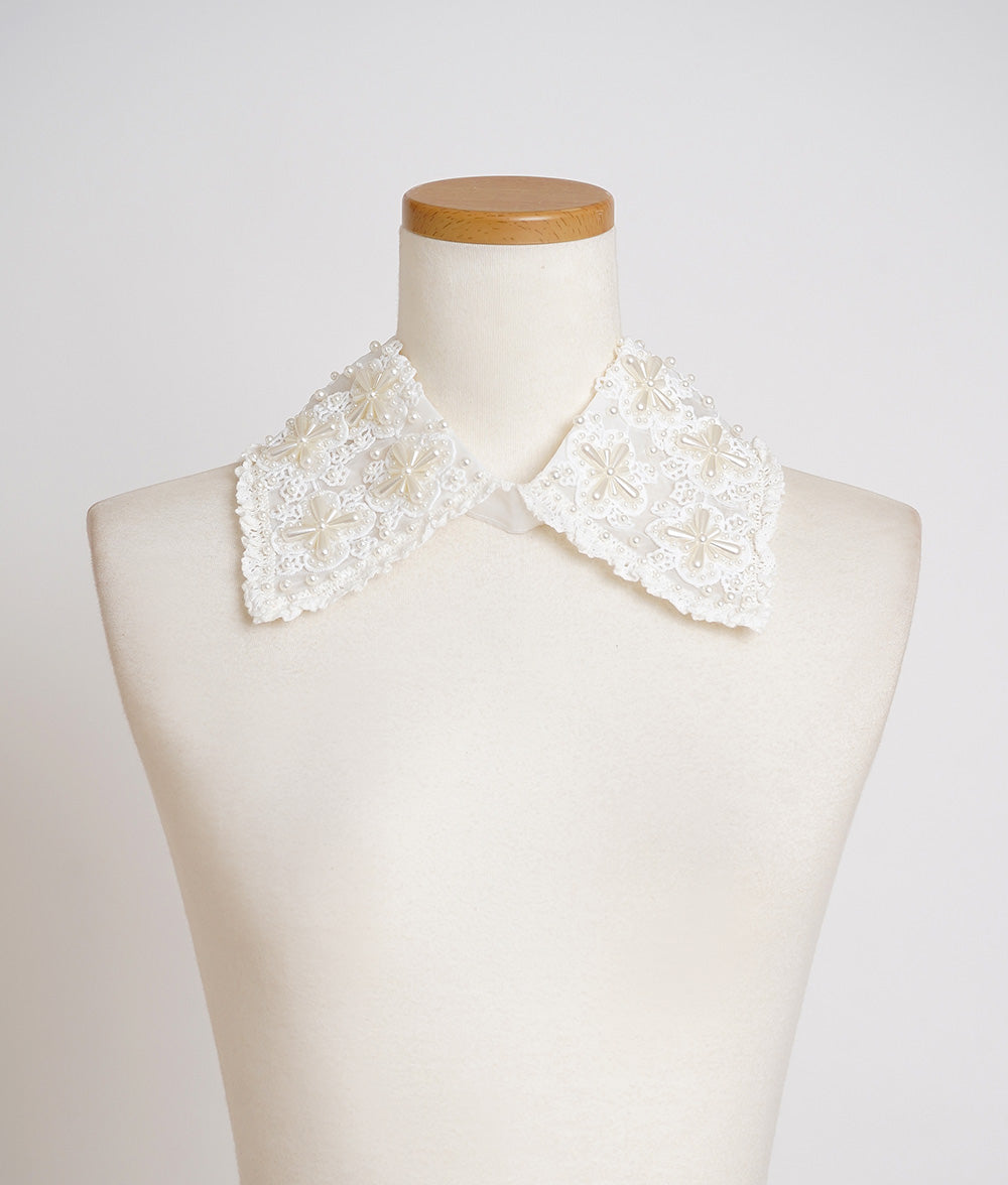 Pearl embroidary collar