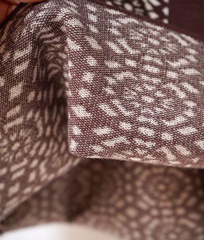 Moroccan tile pattern knit dress
