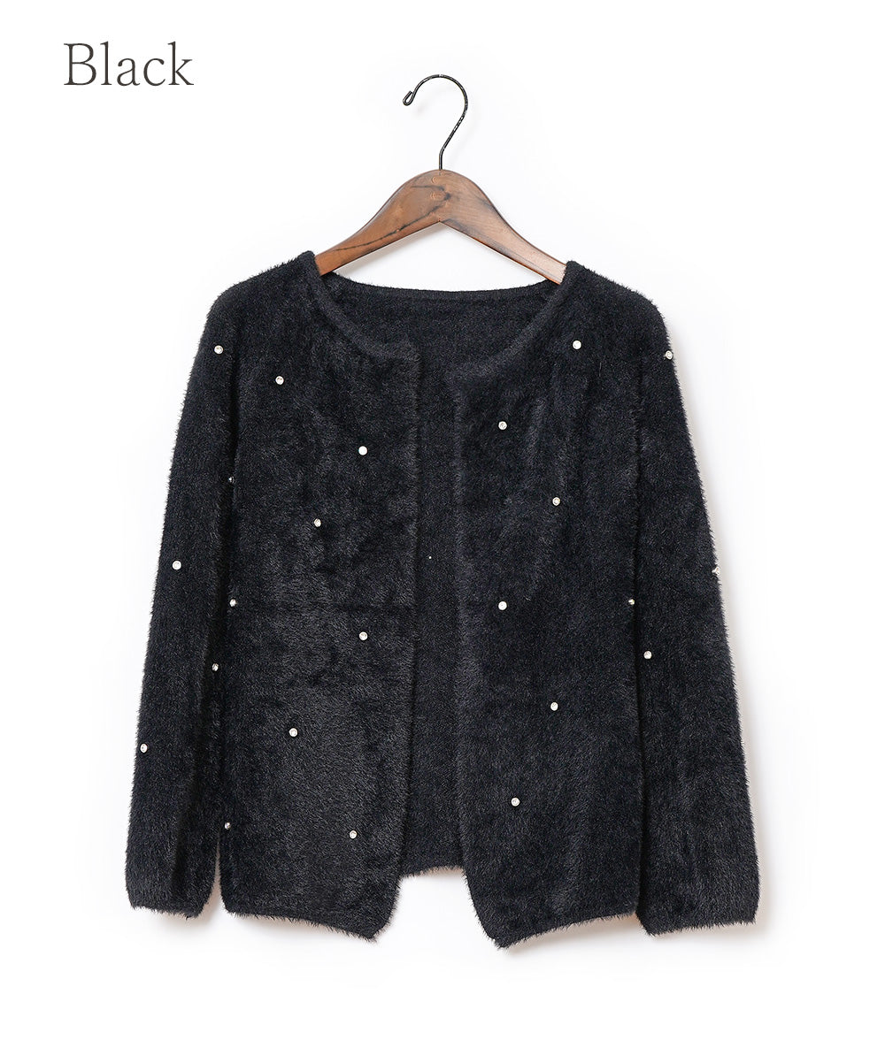Sparkly and fluffy cardigan