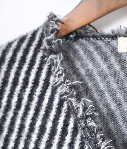 Boxy tweed knit jacket