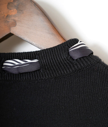 Striped ribbon knit