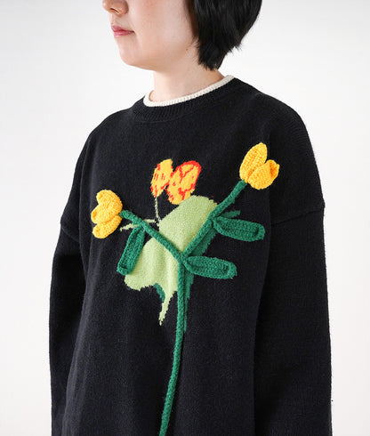 Artistic tulip knit