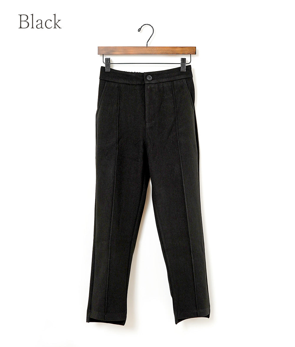 Pintuck tapered pants
