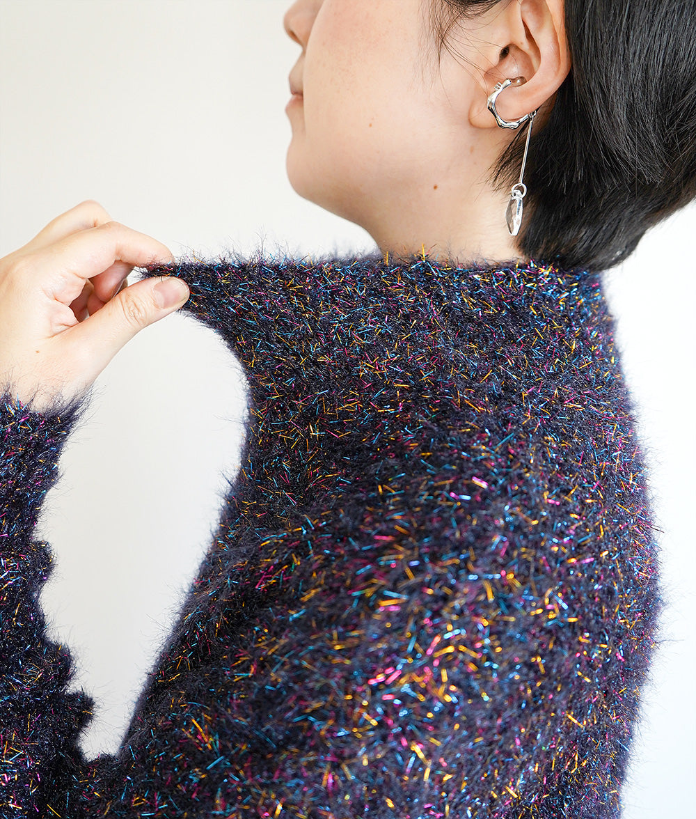 Knit with shining multi-lame
