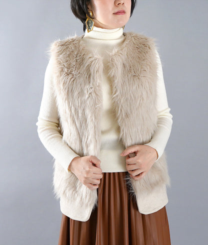 Eco fur vest perfect for winter