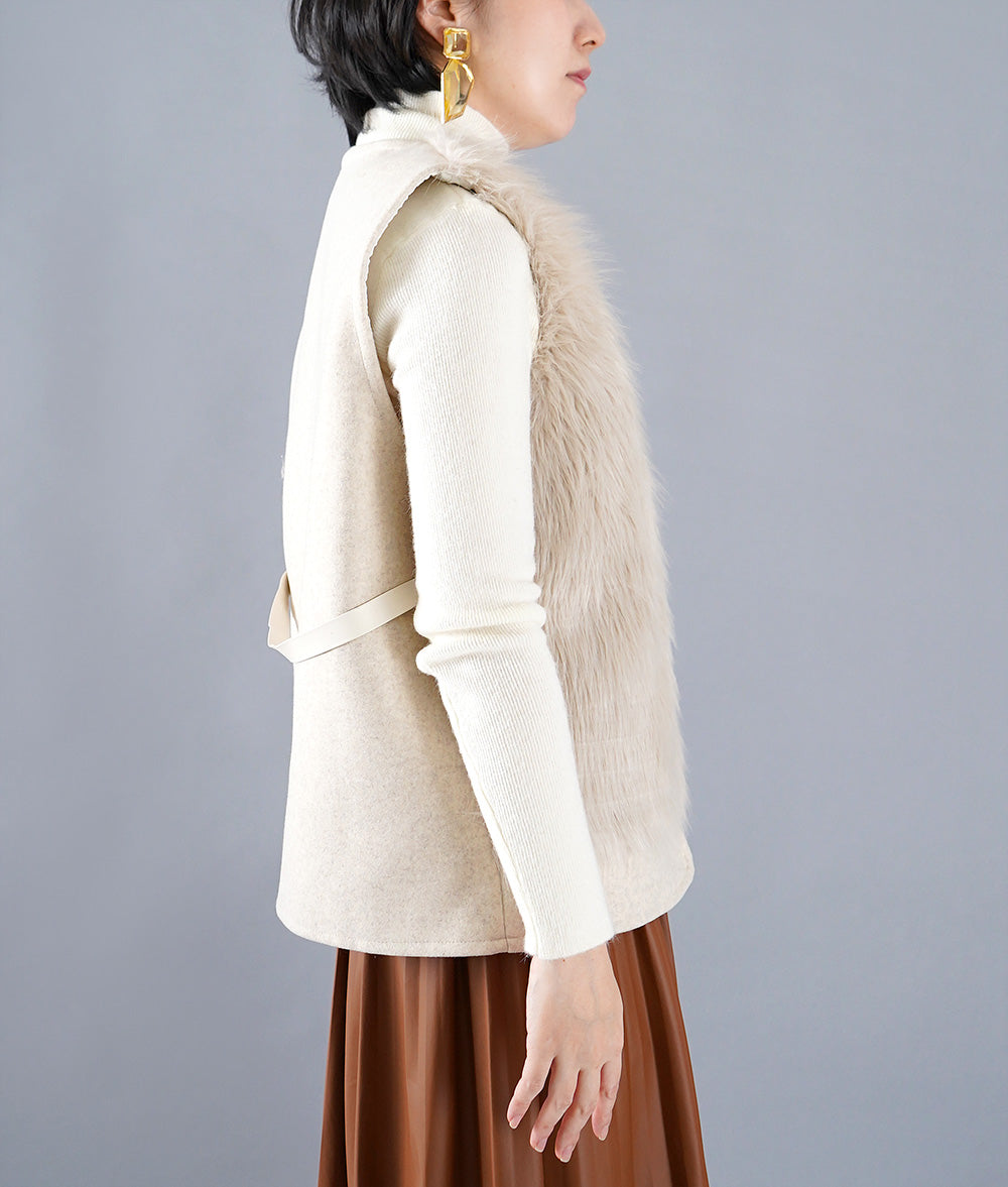 Eco fur vest perfect for winter