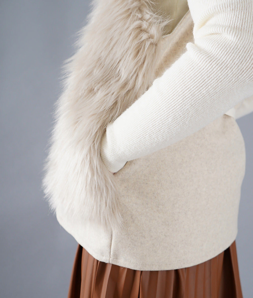 Eco fur vest perfect for winter