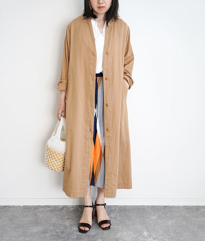 【SALE】Sophisticated no-color long coat