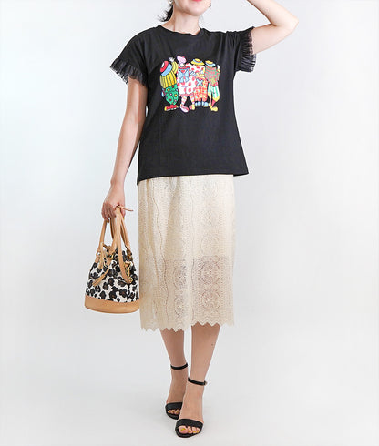【SALE】Playful colorful clown tulle T-shirt