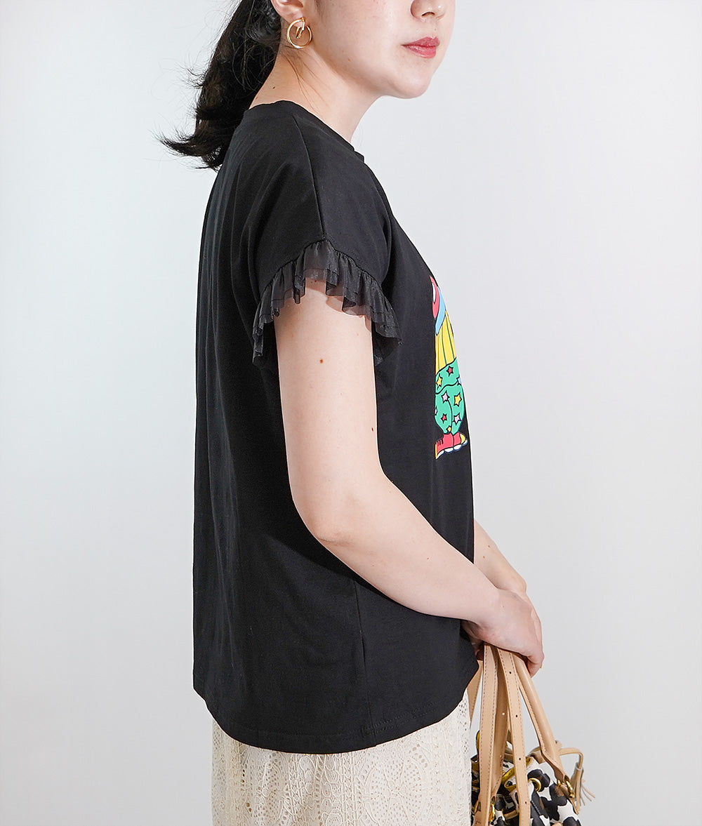 【SALE】Playful colorful clown tulle T-shirt